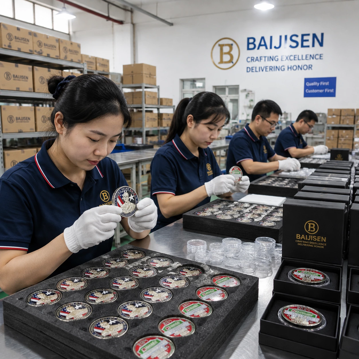 Quality inspection packaging workshop
