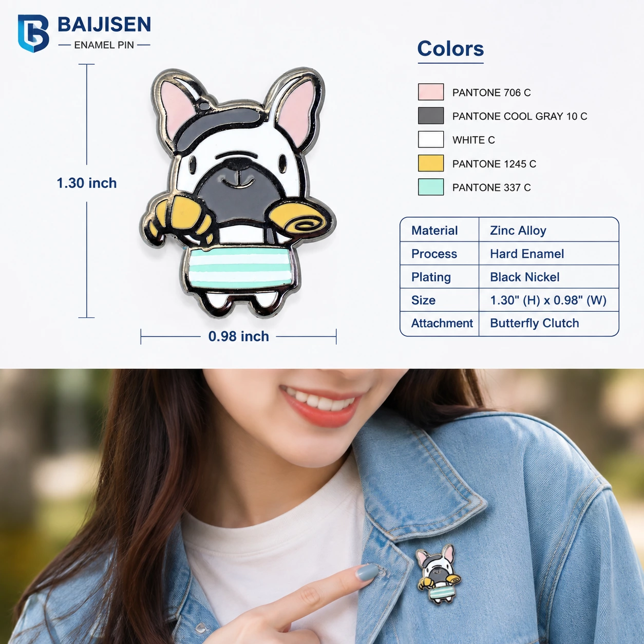 Enamel pin badge design