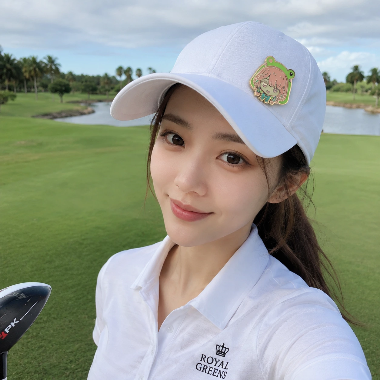Golf Cap Enamel Pin Metal Badge-Baijisen