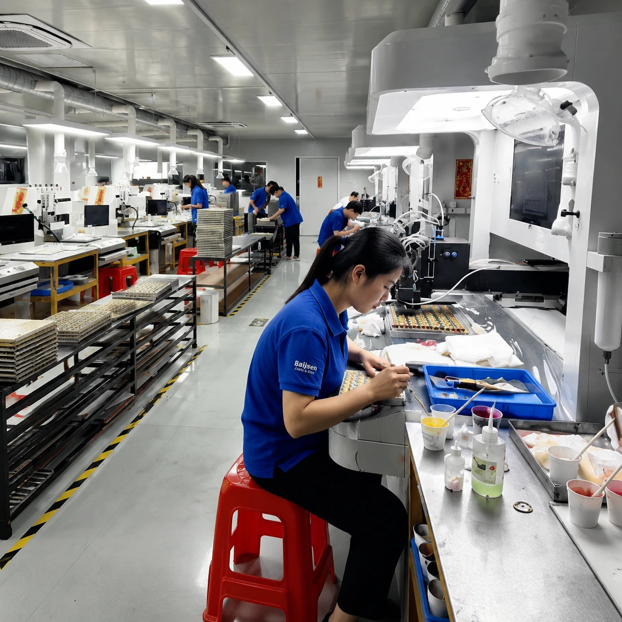 Baijisen machine dust-free coloring workshop