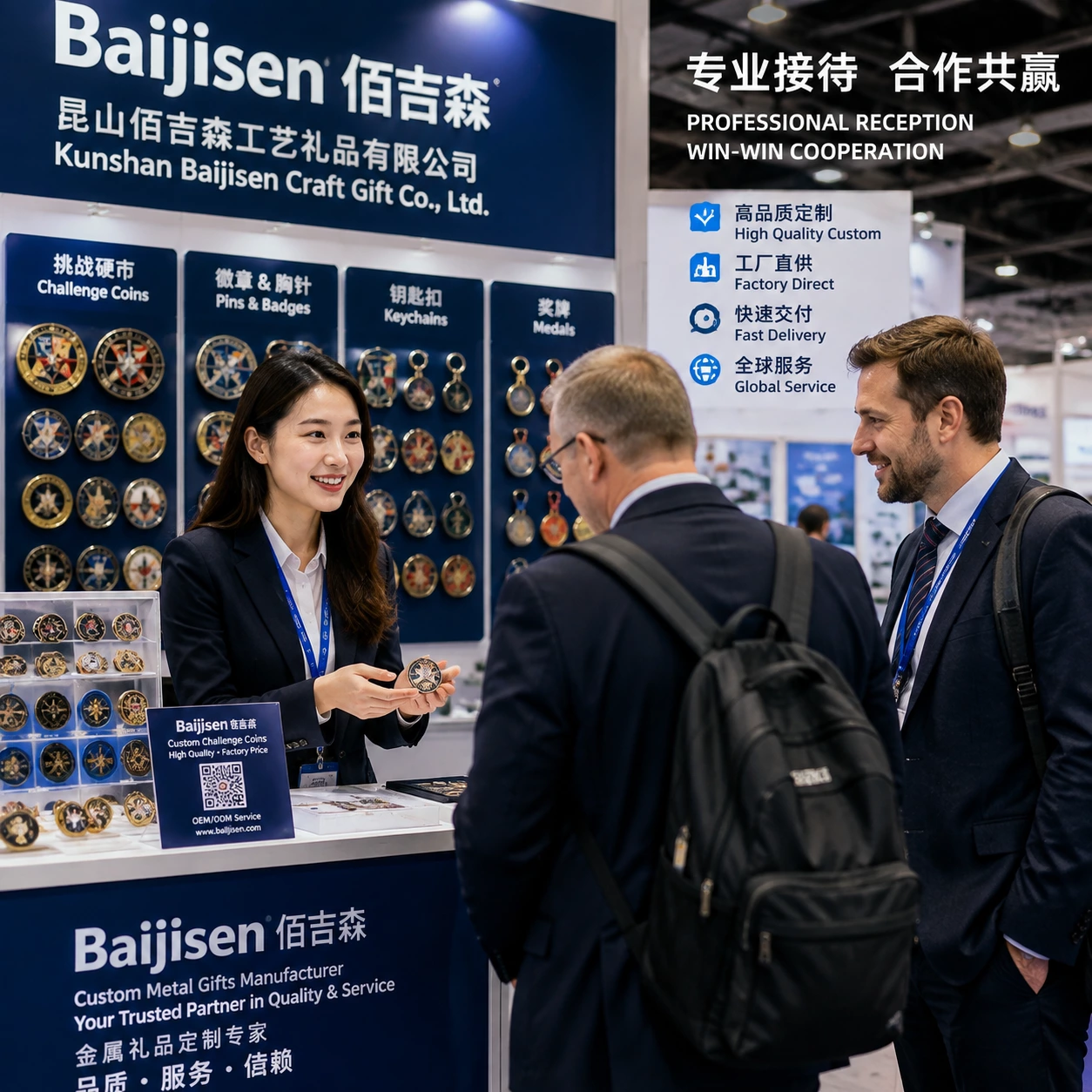 Baijisen serves international customers