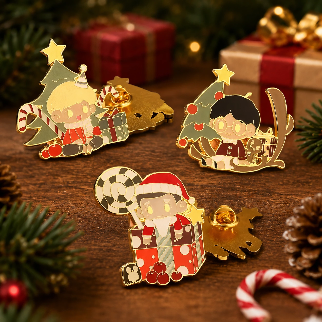 Hard Enamel Christmas Pins