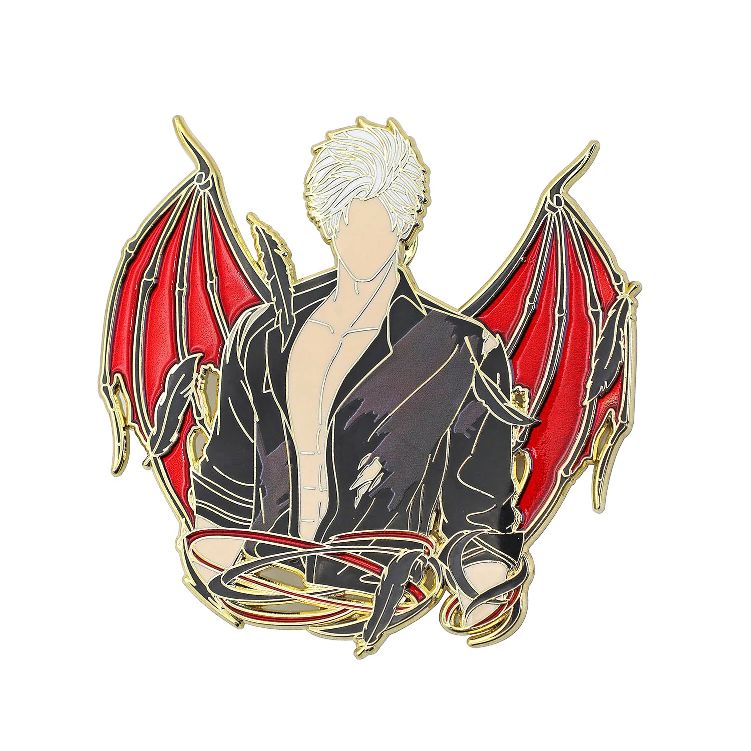 Custom cartoon metal enamel badge