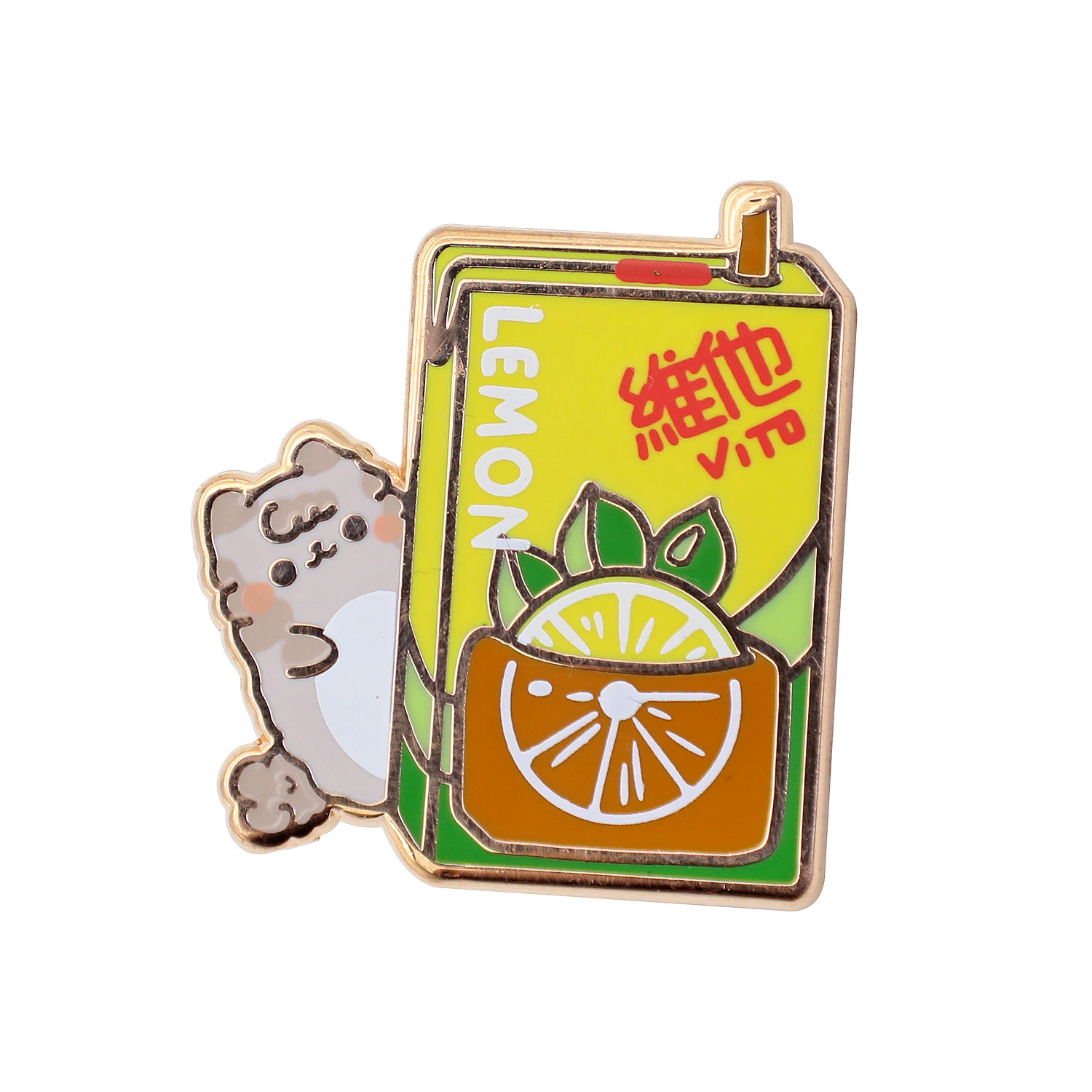 Enamel metal badge pin