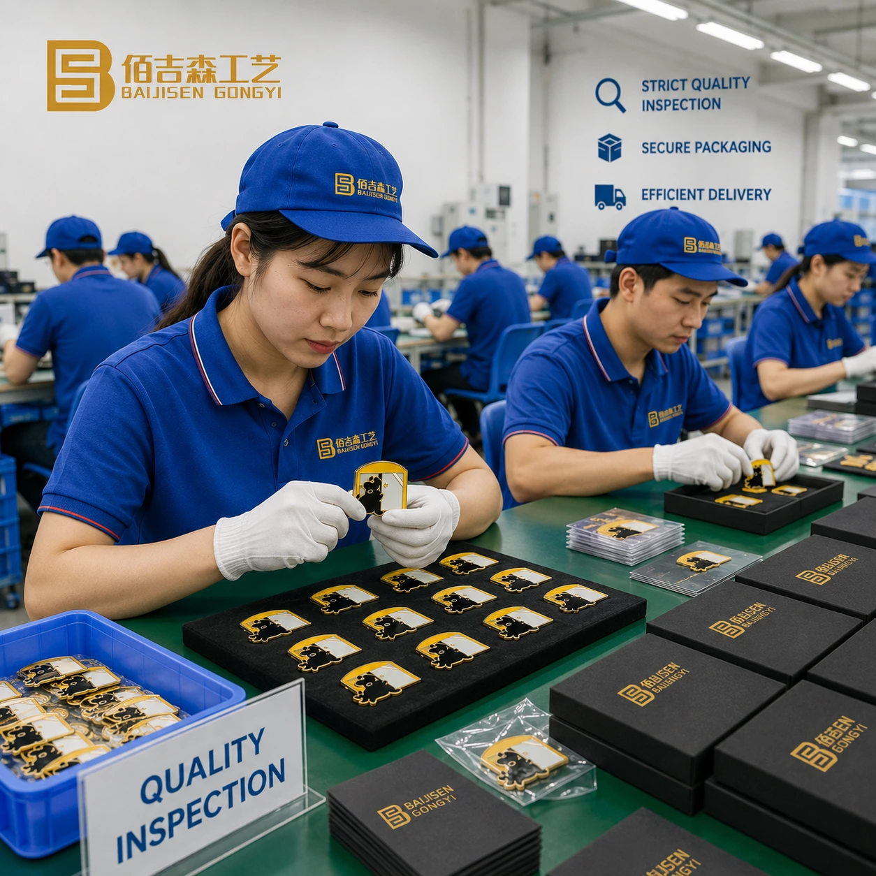Quality inspection packaging workshop