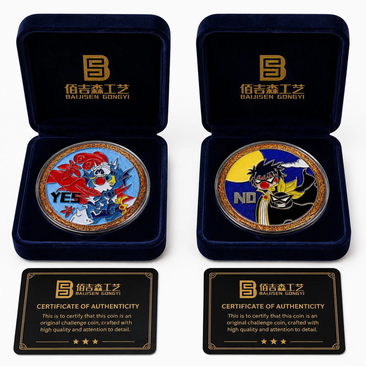 Gift box packaging challenge coins