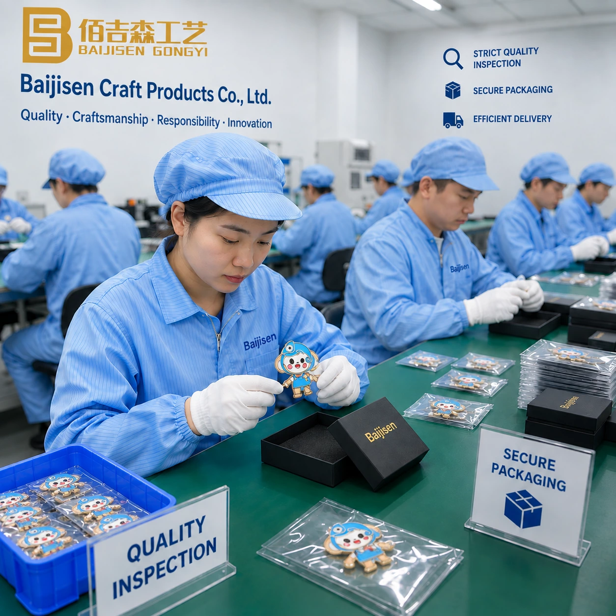 Quality inspection packing workshop
