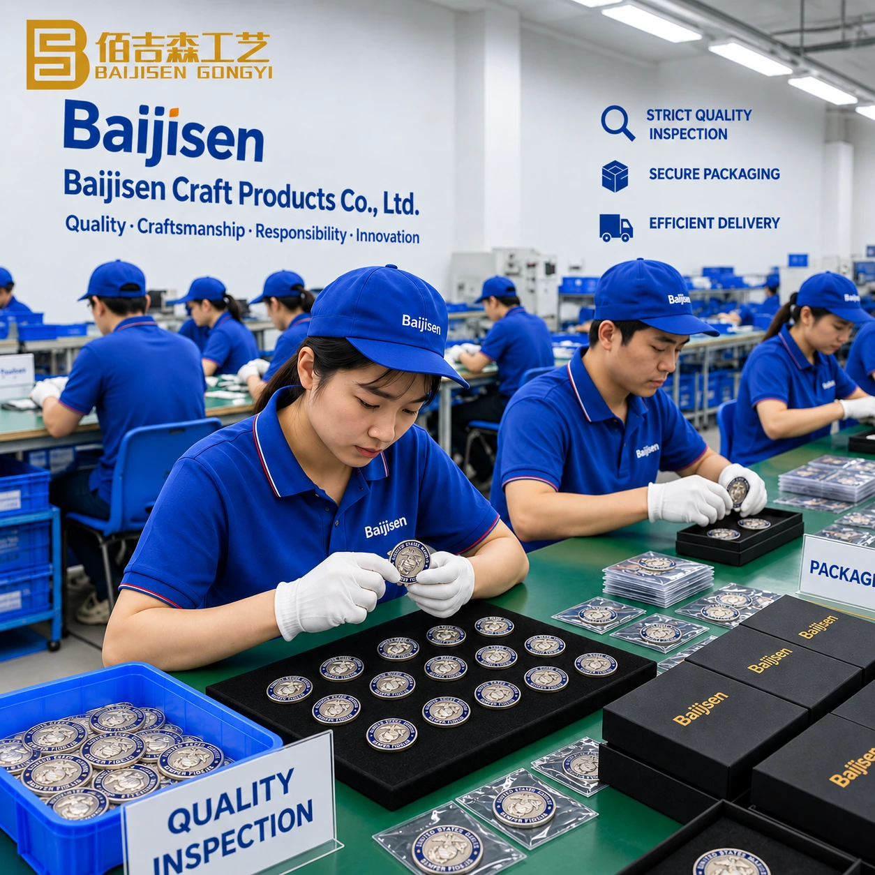 Quality inspection packaging workshop