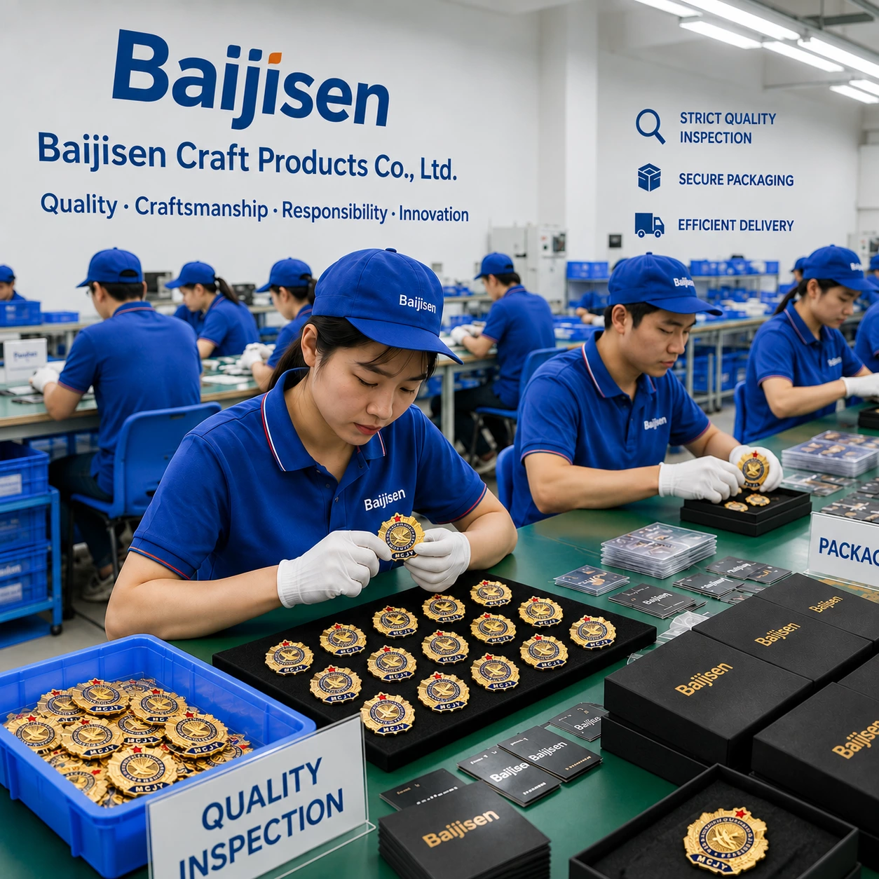 Quality inspection packaging workshop